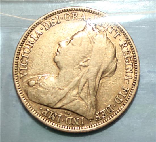 1896 full gold sovereign